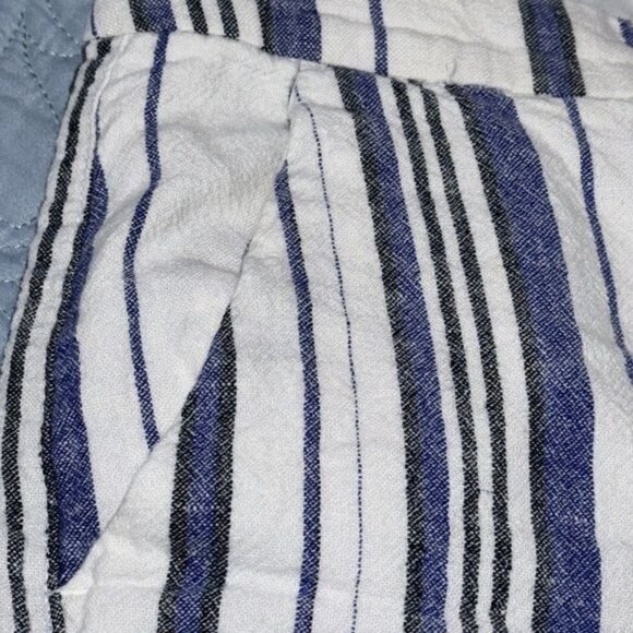 Old Navy Womens Striped Shorts Size 14 Linen Blend - Picture 3 of 8